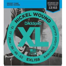 Струни для електрогітари D'Addario EXL158 Nickel Wound Baritone Light 13/62