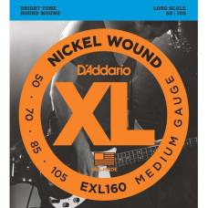 Струни для бас-гітари D'Addario EXL160 Nickel Wound Medium 50/105