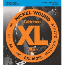 Струны для бас-гитары D'Addario EXL160SL Nickel Wound Medium Super Long Scale 50/105