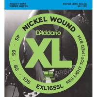 Струни для бас-гітари D'Addario EXL165SL Nickel Wound Custom Light Super Long Scale 45/105
