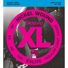 Струны для бас-гитары D'Addario EXL170 Nickel Wound Light 45/100