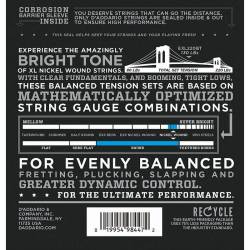 Струни для бас-гітари D’Addario EXL220BT Balanced Tension Nickel Wound Super Light 40/95