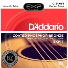Струни для акустичної гітари D'Addario EXP17 Phosphor Bronze Medium 13/56