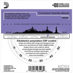 Струни для акустичної гітари D'Addario EXP26 Phosphor Bronze Custom Light 11/52