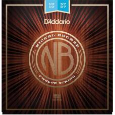 Струни для акустичної гітари D'Addario NB1047-12 Nickel Bronze Light 10/47