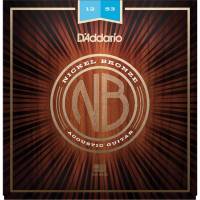 Струни для акустичної гітари D'Addario NB1253 Nickel Bronze Light 12/53