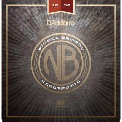 Струны для акустической гитары D'Addario NB1656 Nickel Bronze Medium Resonator 16/56