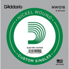 Струна D'Addario NW018 Nickel Wound .018