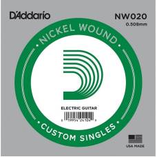 Струна D'Addario NW020 Nickel Wound .020