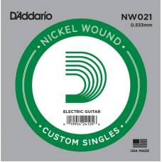 Струна D'Addario NW021 Nickel Wound .021