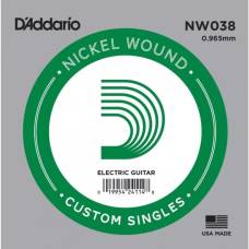 Струна D'Addario NW038 Nickel Wound .038