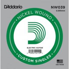 Струна D'Addario NW039 Nickel Wound .039