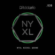 Струна D'Addario NYNW036 Nickel Wound .036