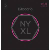 Струни для електрогітари 3 Sets D'Addario NYXL0942-3P Nickel Wound Super Light 9/42