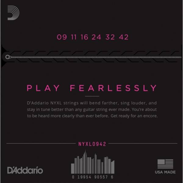 Струны для электрогитары D'Addario NYXL0942 Nickel Wound Super Light 9/42