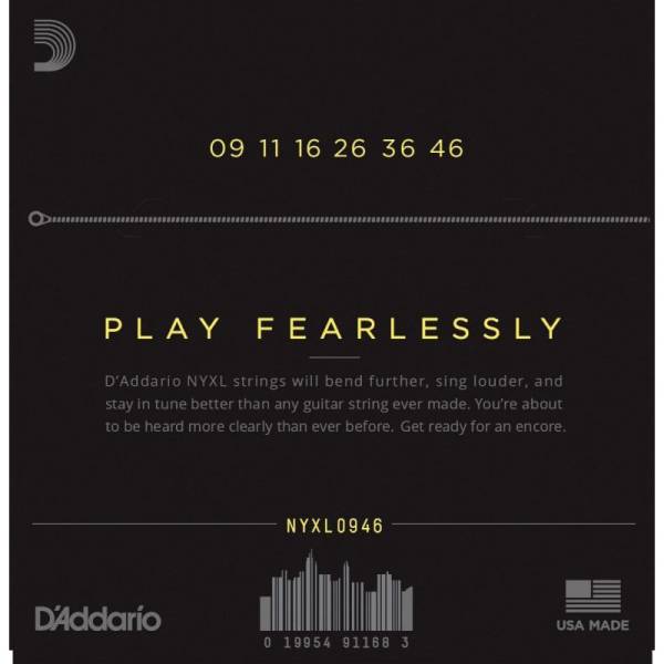 Струни для електрогітари D'Addario NYXL0946 Super Top / Regular Bottom 9/46