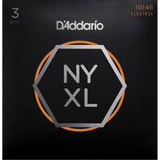 Струны для электрогитары 3 Sets D'Addario NYXL1046-3P Nickel Wound Regular Light 10/46