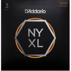 Струни для електрогітари 3 Sets D'Addario NYXL1046-3P Nickel Wound Regular Light 10/46