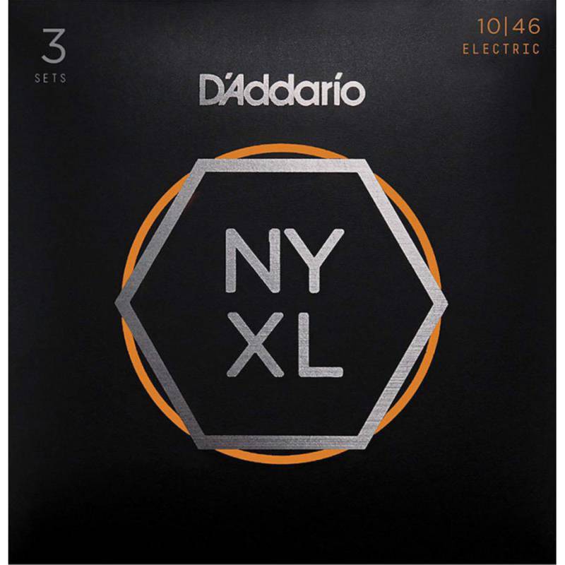 Струны для электрогитары 3 Sets D'Addario NYXL1046-3P Nickel Wound Regular Light 10/46