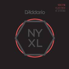 Струны для электрогитары D'Addario NYXL1074 Nickel Wound Light Top/Heavy Bottom 8-Strings 10/74