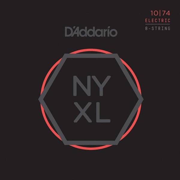 Струни для електрогітари D'Addario NYXL1074 Nickel Wound Light Top/Heavy Bottom 8-Strings 10/74