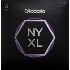 Струны для электрогитары 3 Sets D'Addario NYXL1149-3P Nickel Wound Medium 11/49