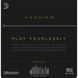 Струни для електрогітари D'Addario NYXL1156 Medium Top / Extra Heavy Bottom 11/56