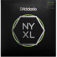 Струни для бас-гітари D'Addario NYXL45125 Nickel Wound Regular Light 5 Strings 45/125