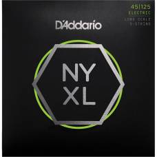 Струны для бас-гитары D'Addario NYXL45125 Nickel Wound Regular Light 5 Strings 45/125