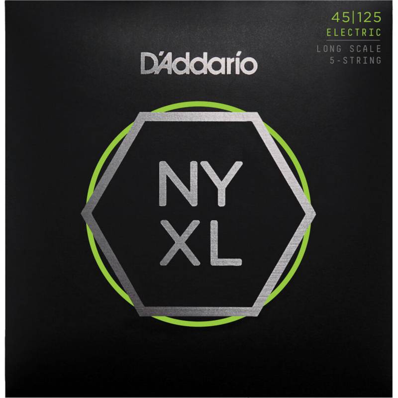 Струны для бас-гитары D'Addario NYXL45125 Nickel Wound Regular Light 5 Strings 45/125