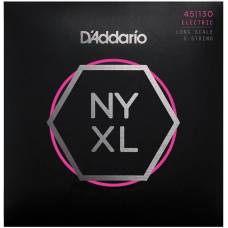 Струни для бас-гітари D'Addario NYXL45130 Nickel Wound Regular Light 5 Strings 45/130