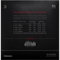 Струны для бас-гитары D'Addario NYXL55110 Long Scale Heavy 55/110