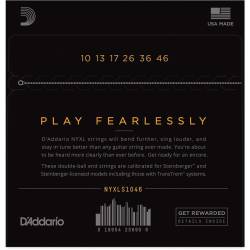 Струни для електрогітари D'Addario NYXLS1046 Double Ball End Steinberger Nickel Wound Regular Light 10/46