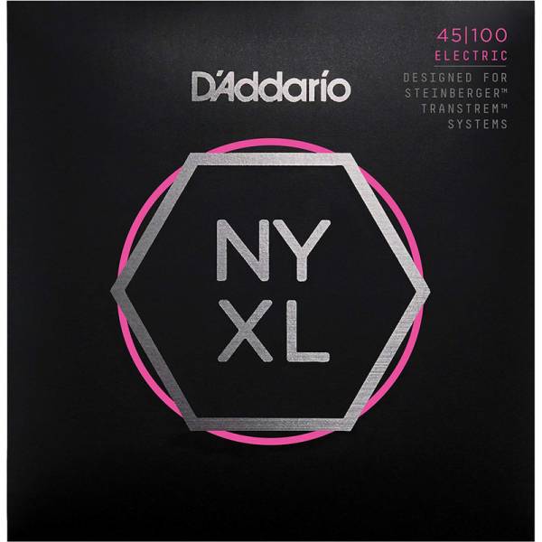 Струни для бас-гітари D'Addario NYXLS45100 Double Ball End Steinberger Regular Light Long Scale 45/100