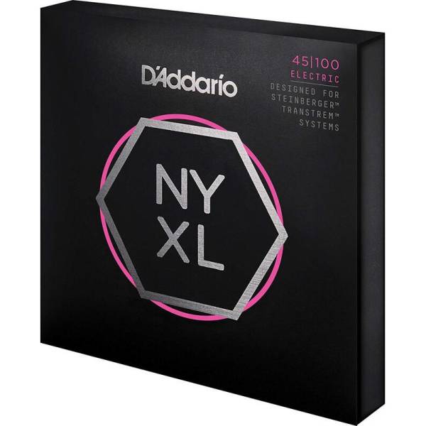 Струни для бас-гітари D'Addario NYXLS45100 Double Ball End Steinberger Regular Light Long Scale 45/100