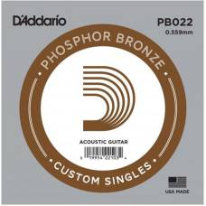 Струна D'Addario PB022 Phosphor Bronze .022