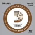 Струна D'Addario PB039 Phosphor Bronze .039