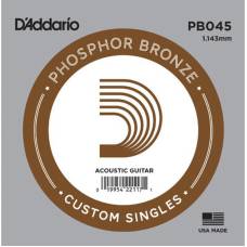 Струна D'Addario PB045 Phosphor Bronze .045