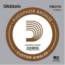 Струна D'Addario PB070 Phosphor Bronze .070