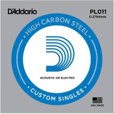 Струна D'Addario PL011 Plain Steel .011
