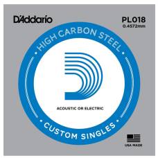 Струна D'Addario PL018 Plain Steel .018