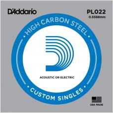 Струна D'Addario PL022 Plain Steel .022