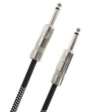 Кабель инструментальный D'ADDARIO PW-BG-10BG Custom Series Braided Instrument Cable - Grey (3m)