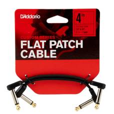 Кабель инструментальный D'ADDARIO PW-FPRR-204 Custom Series Flat Patch Cables (10cm)