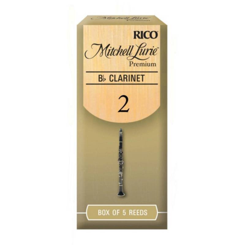 Трости для кларнета D'Addario Rico Mitchell Lurie Premium RMLP5BCL200 - Bb Clarinet #2.0 - 5-Pack (5 шт.)