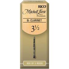 Тростини для кларнета D'Addario Rico Mitchell Lurie Premium RMLP5BCL350 - Bb Clarinet #3.5 - 5-Pack (5 шт.)