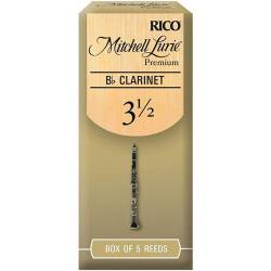 Тростини для кларнета D'Addario Rico Mitchell Lurie Premium RMLP5BCL350 - Bb Clarinet #3.5 - 5-Pack (5 шт.)
