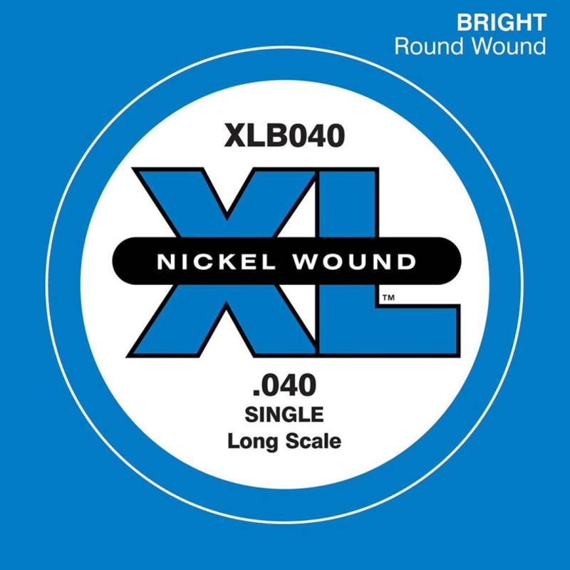 Струна D'Addario XLB040 XL Nickel Round Wound Long Scale .040