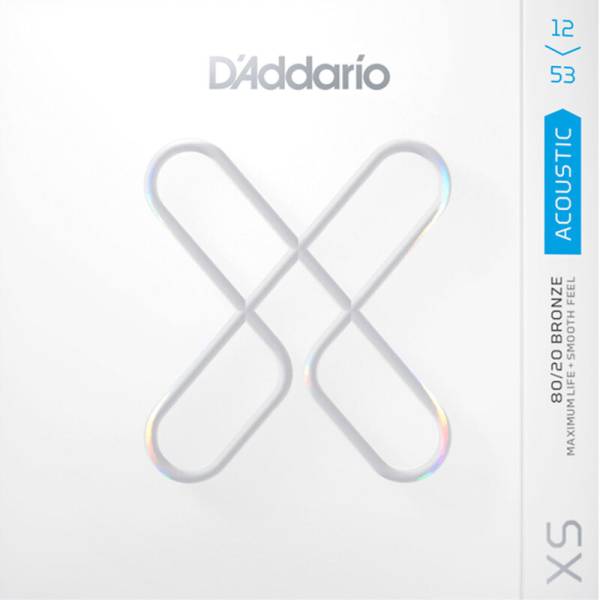 Струни для акустичної гітари D'Addario XSABR1253 80/20 Bronze Light 12/53