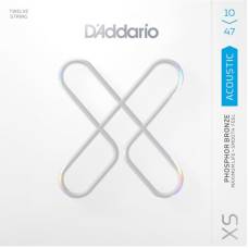 Струни для акустичної гітари D'Addario XSAPB1047-12 Phosphor Bronze Extra Light 10/47